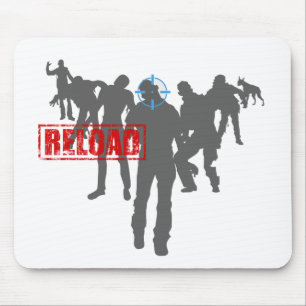 Shoot The Zombies - Shotgun Reload Game Gamer Mouse Mat