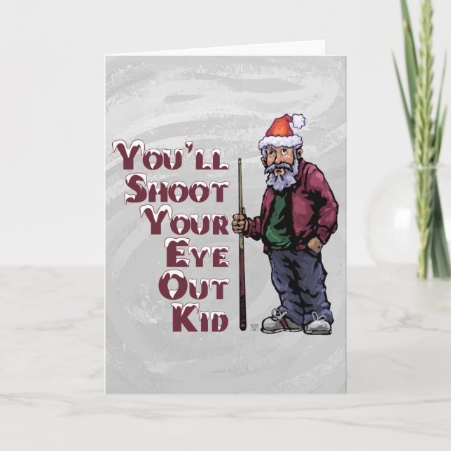 Shoot Your Eye Out Holiday Card (Front)