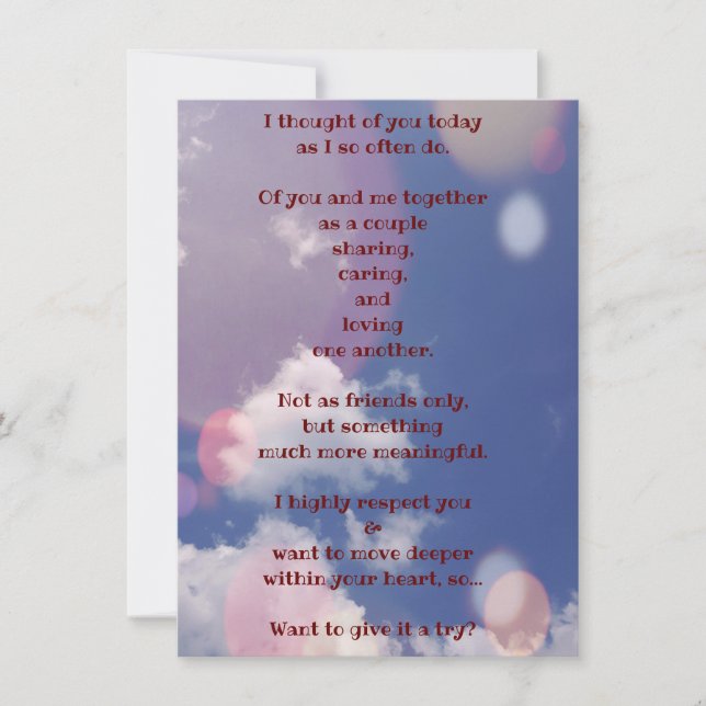 Shoot Your Shot To Her Flat Greeting Card (Front)