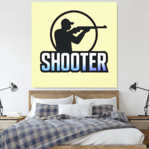 Shooter – Marksman Silhouette Premium Design  Canvas Print