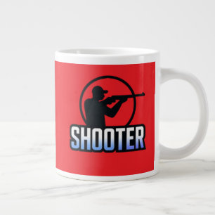 Shooter – Marksman Silhouette Premium Design  Large Coffee Mug