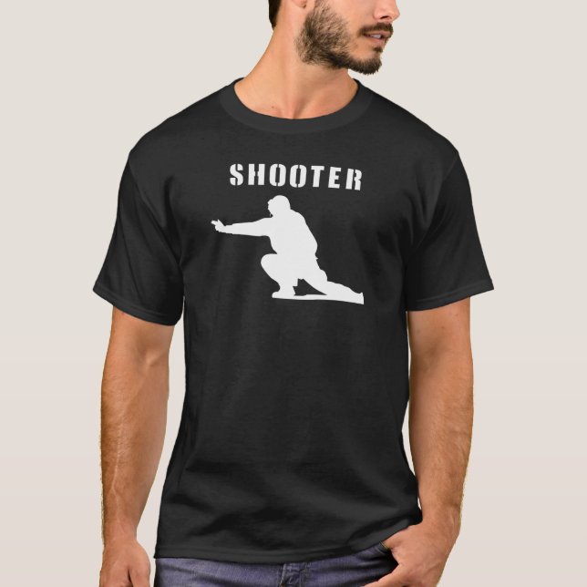 Shooter Pose Flight Deck Catapult Officer Jet Take T-Shirt (Front)