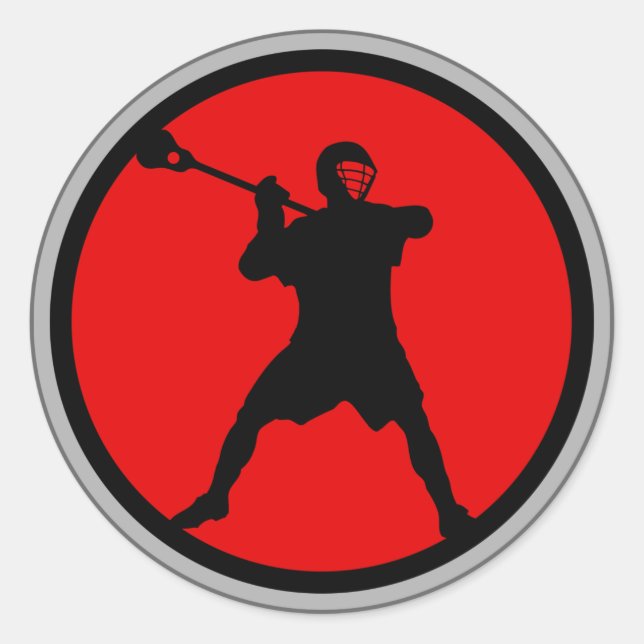 Shooter-red Classic Round Sticker (Front)