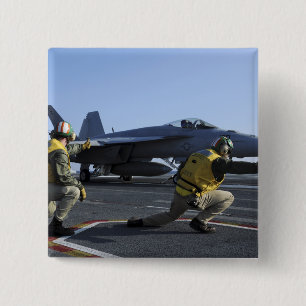 Shooters aboard the USS George HW Bush 15 Cm Square Badge