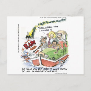 Shootin' At Some BP Crude Funny Gifts Tees Mugs Postcard