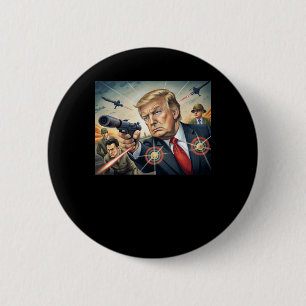Shooting 6 cm round badge