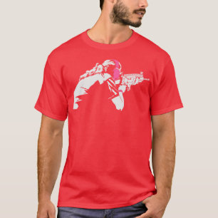 Shooting Girl Gun Guns Weapons Weapon Gaming Girls T-Shirt