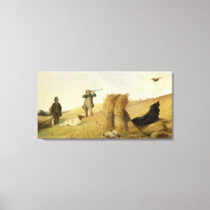 Shooting Partridge over Dogs (see also 63637) Canvas Print