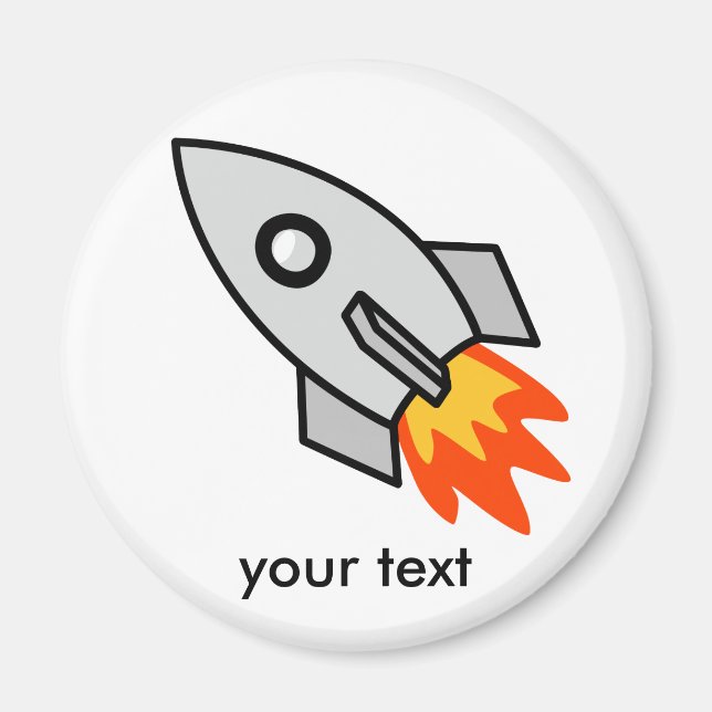 Shooting rocket Gifts Magnet (Front)