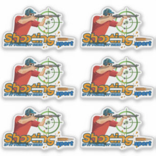 Shooting Sports   6" x 6"- Glossy Transparent