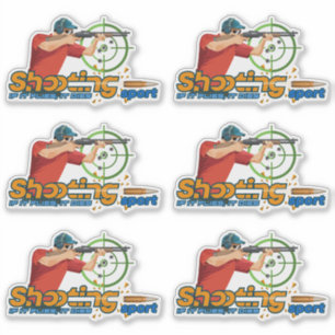 Shooting Sports   8" x 8"- Glossy Transparent