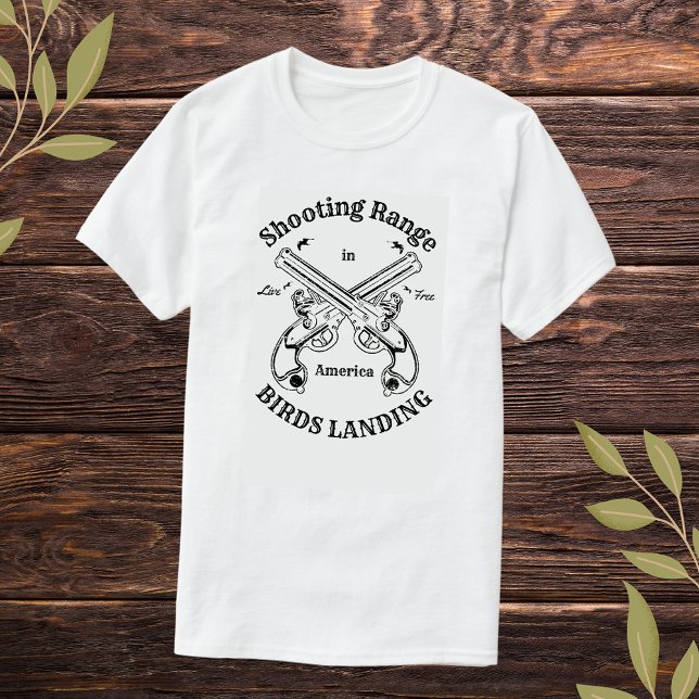Shooting Sports Range Birds Landing California T-Shirt (Creator Uploaded)
