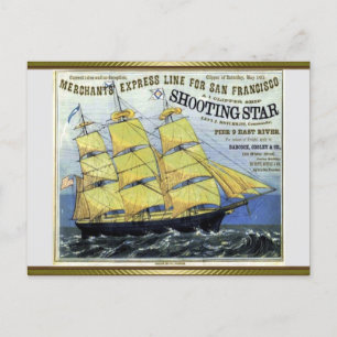 Shooting Star Clipper Sailing Postcard