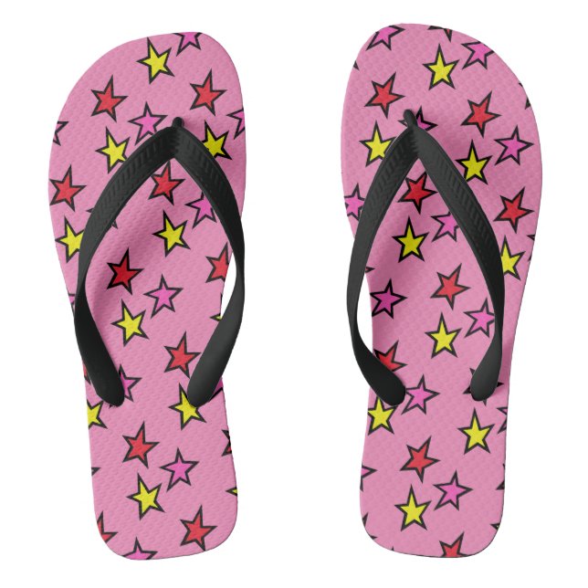 Shooting Star Flip Flops Beach Footwear (Footbed)