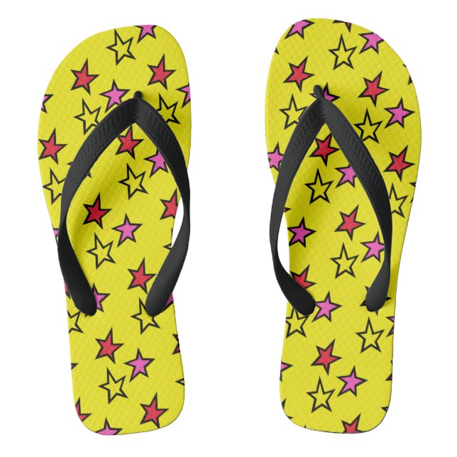 Shooting Star Flip Flops Beach Footwear (Footbed)