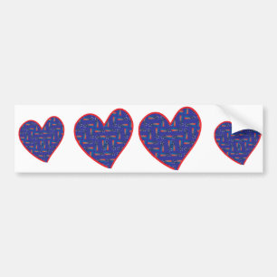 Shooting-Star-Heart Bumper Sticker
