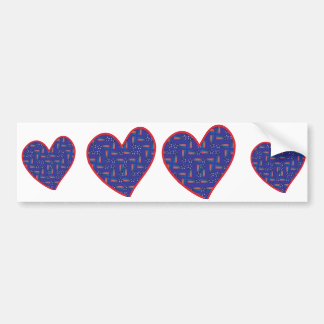 Shooting-Star-Heart Bumper Sticker (Front)