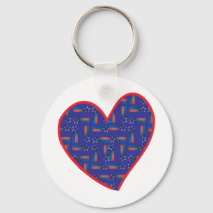 Shooting-Star-Heart Key Ring