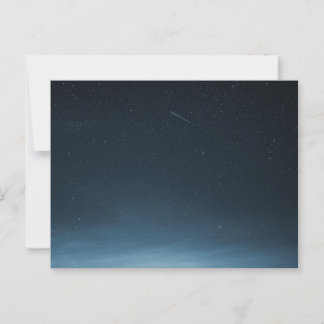 Shooting star in the night sky over Greenland Postcard