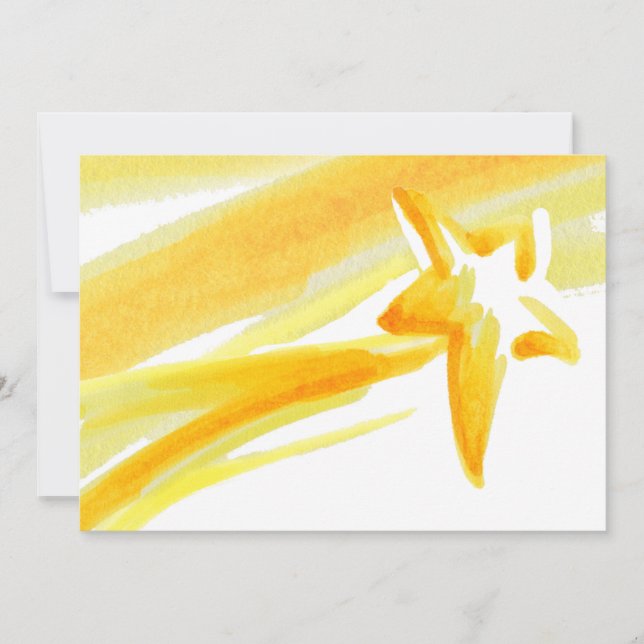 Shooting Star Open Greeting Card (Front)