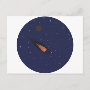 shooting star postcard