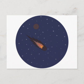 shooting star postcard