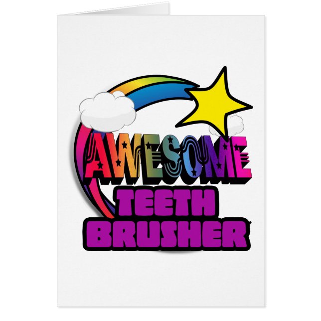 Shooting Star Rainbow Awesome Teeth Brusher (Front)