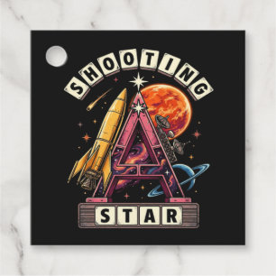 Shooting Star Space Favour Tags