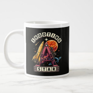 Shooting Star Space Large Coffee Mug