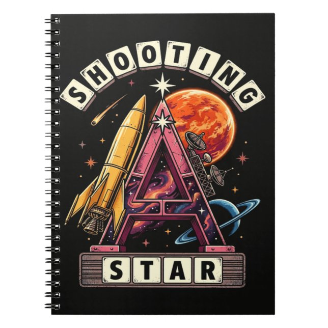 Shooting Star Space Notebook (Front)