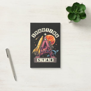 Shooting Star Space Post-it Notes