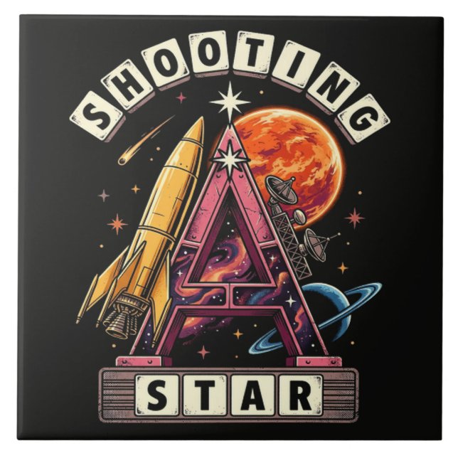 Shooting Star Space Tile (Front)