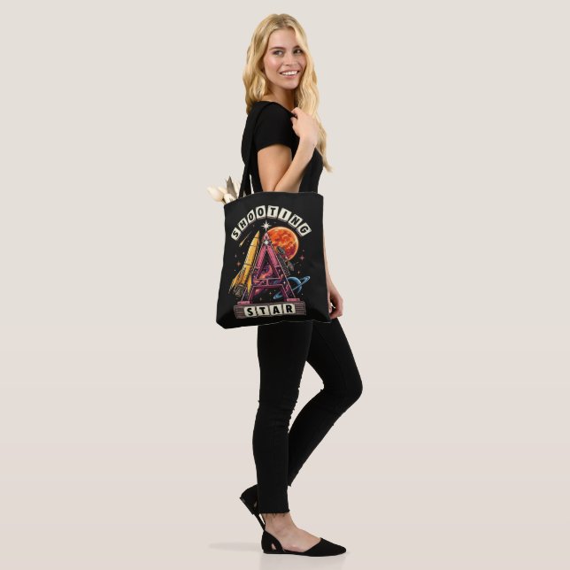 Shooting Star Space Tote Bag (On Model)