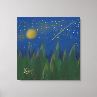 Shooting Star Stretched Canvas Print