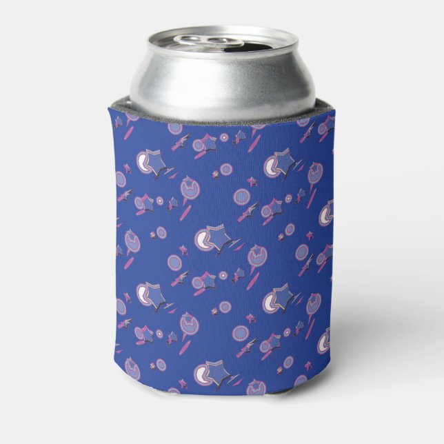 Shooting Stars and Comets Blue Soda Sleeve / Cosy Can Cooler (Can Back)