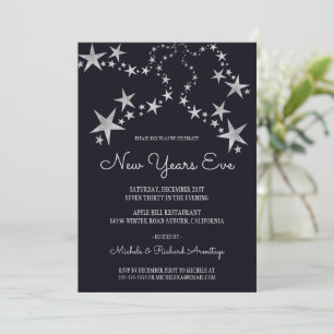 Shooting Stars New Years Invitation