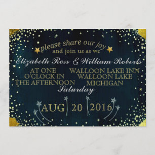 Shooting Stars Wedding Invitation