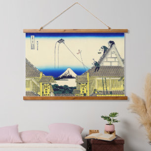 Shop in Suruga Hokusai Ukiyo-e Japanese Art Hanging Tapestry