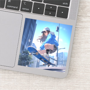 [SHOP Limited Illustration] Skateboard JK Sticker 