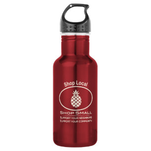 Shop Local, Shop Small cream pineapple 532 Ml Water Bottle