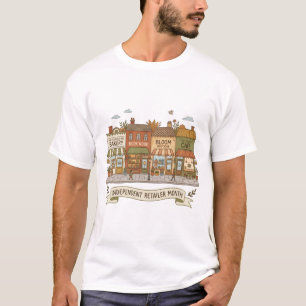 Shop Local Storefront Independant Retailer Month T-Shirt
