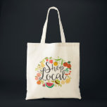 Shop Local Tote<br><div class="desc">Support your local community, shop local! This tote features original illustrations of seasonal fruits.</div>