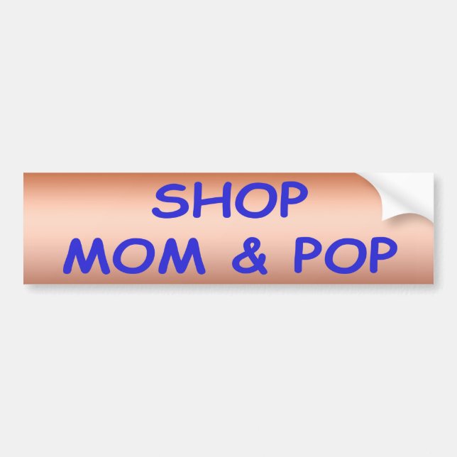 Shop Mon Pop Bumper Sticker (Front)