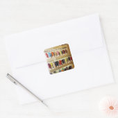 Shop of gloves square sticker (Envelope)