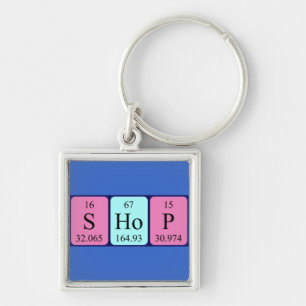 Shop periodic table keyring