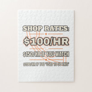 Shop Rates $100/Hr — Puzzle