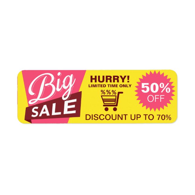 Shop Sale Discount Professional Commerce Sticker (Front)