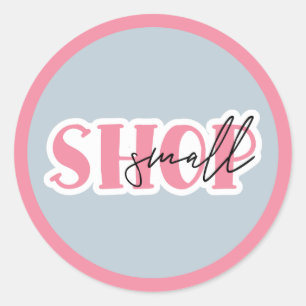 Shop Small Classic Round Sticker
