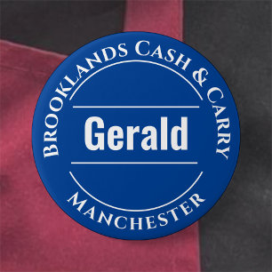 Shop Staff or Shop Worker Button Badge