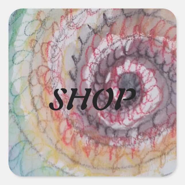 SHOP STICKER LABELS BY ARTIST PAULA REILLY. (Front)